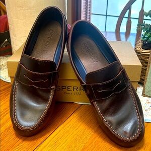 Sperry Men's Dark Brown Leather Drivers